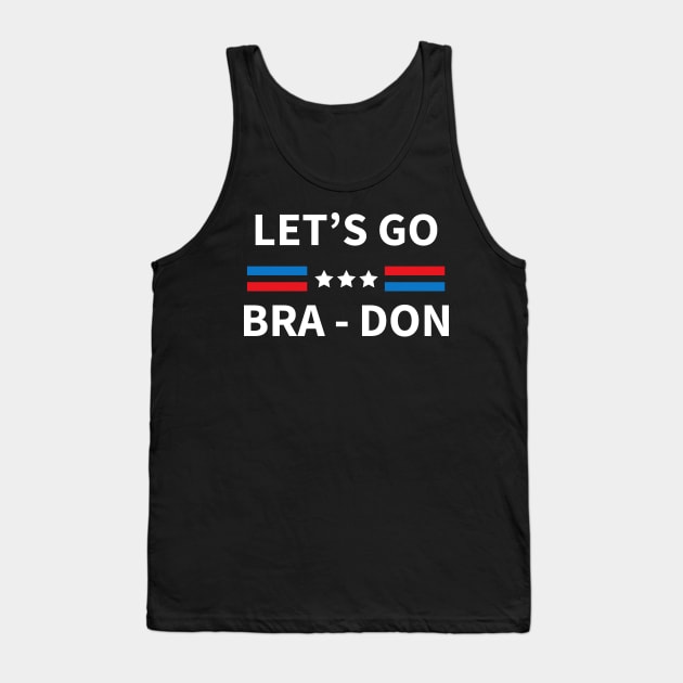 Let's Go Bra-Don Conservative US Flag T-Shirt Tank Top by kawaiimono